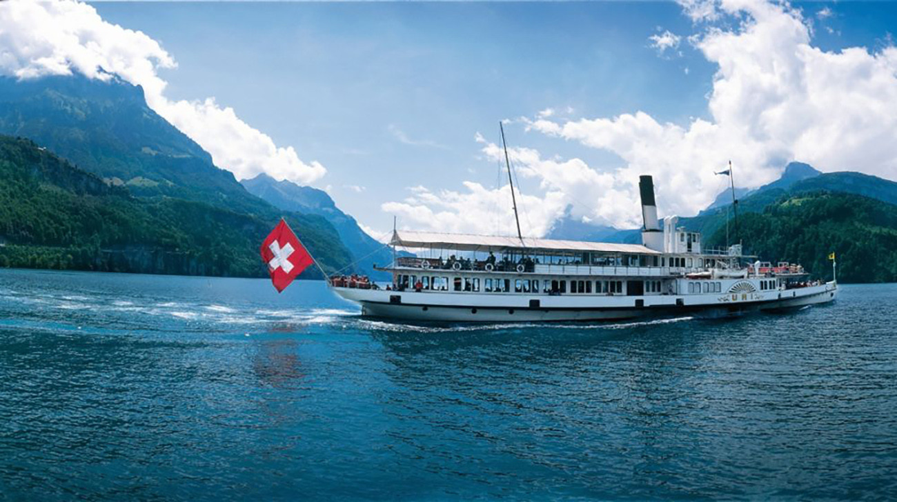 As Montanhas Suíças de Trem